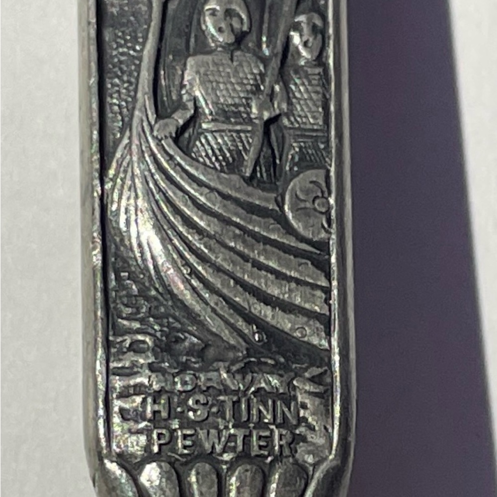 Vintage Konge Tinn (Norway) Pewter Silver Cake Server - Picture 2 of 7